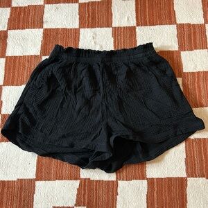 Aaerie black flowy shorts